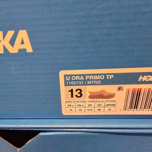 Hoka One One Ora Primo Elite Terrain System - Moonstone Astral Men’s Sz 13 NEW - Picture 8 of 14